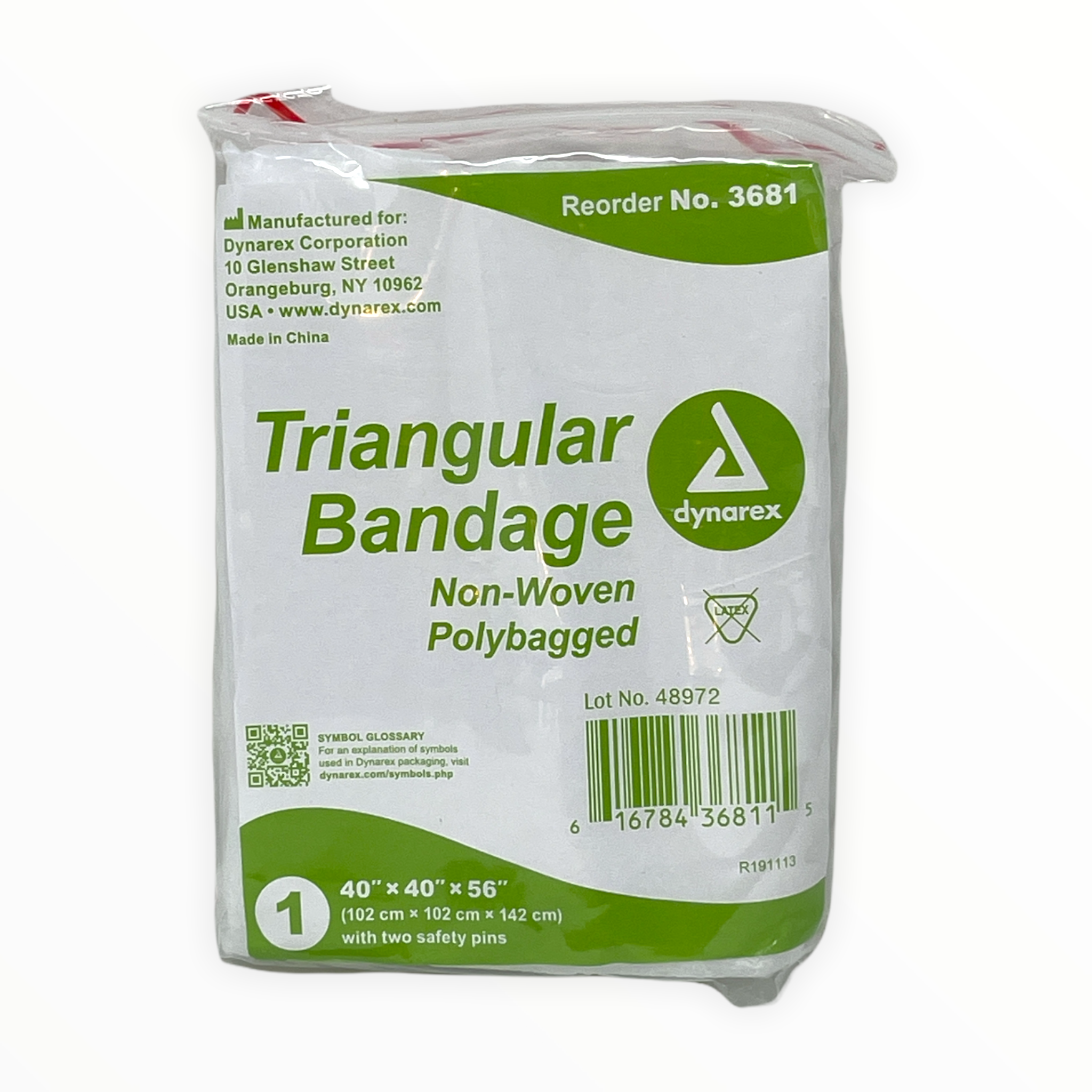 Triangular  Bandage  with  Pins,  40