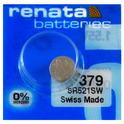 Renata Silver 379 B1 Watch Batteries - 10 Pack