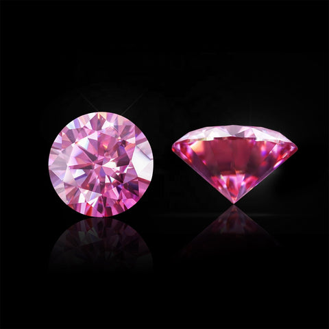 fancy pink moissanite