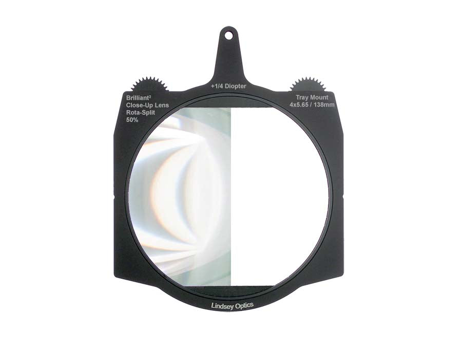 Lindsey Optics Tray Mount Diopter Rota-Split Close-Up Lens 50%