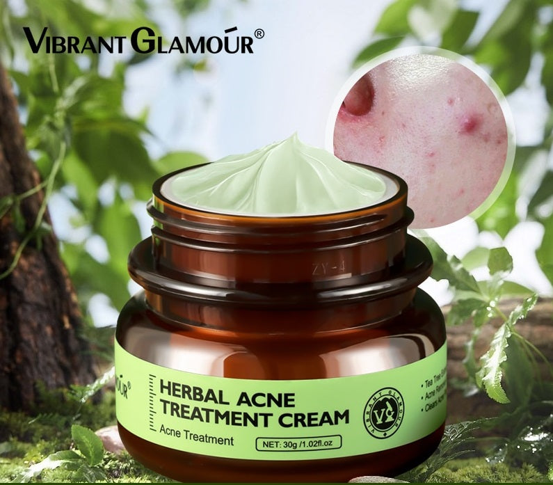 VIBRANT GLAMOUR Herbal Acne Treatment Cream Skin Care 30g