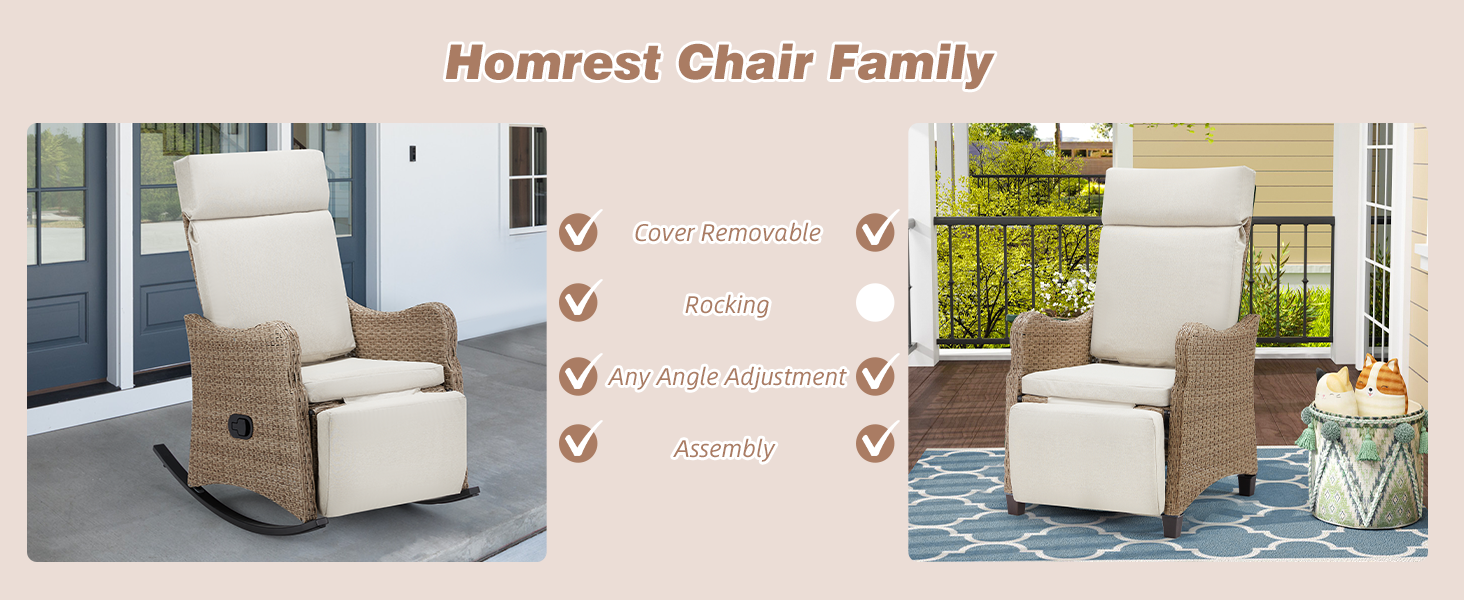 outdoor patio recliners