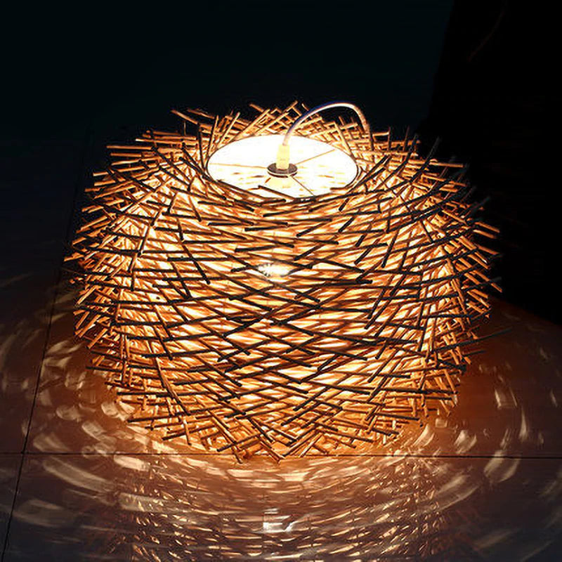 Wicker Nest - Handwoven Light