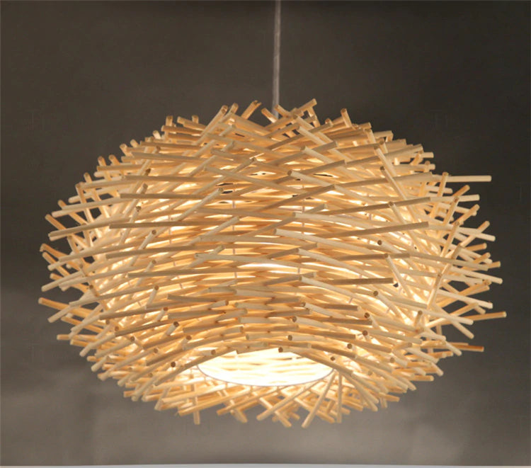 Wicker Nest - Handwoven Light