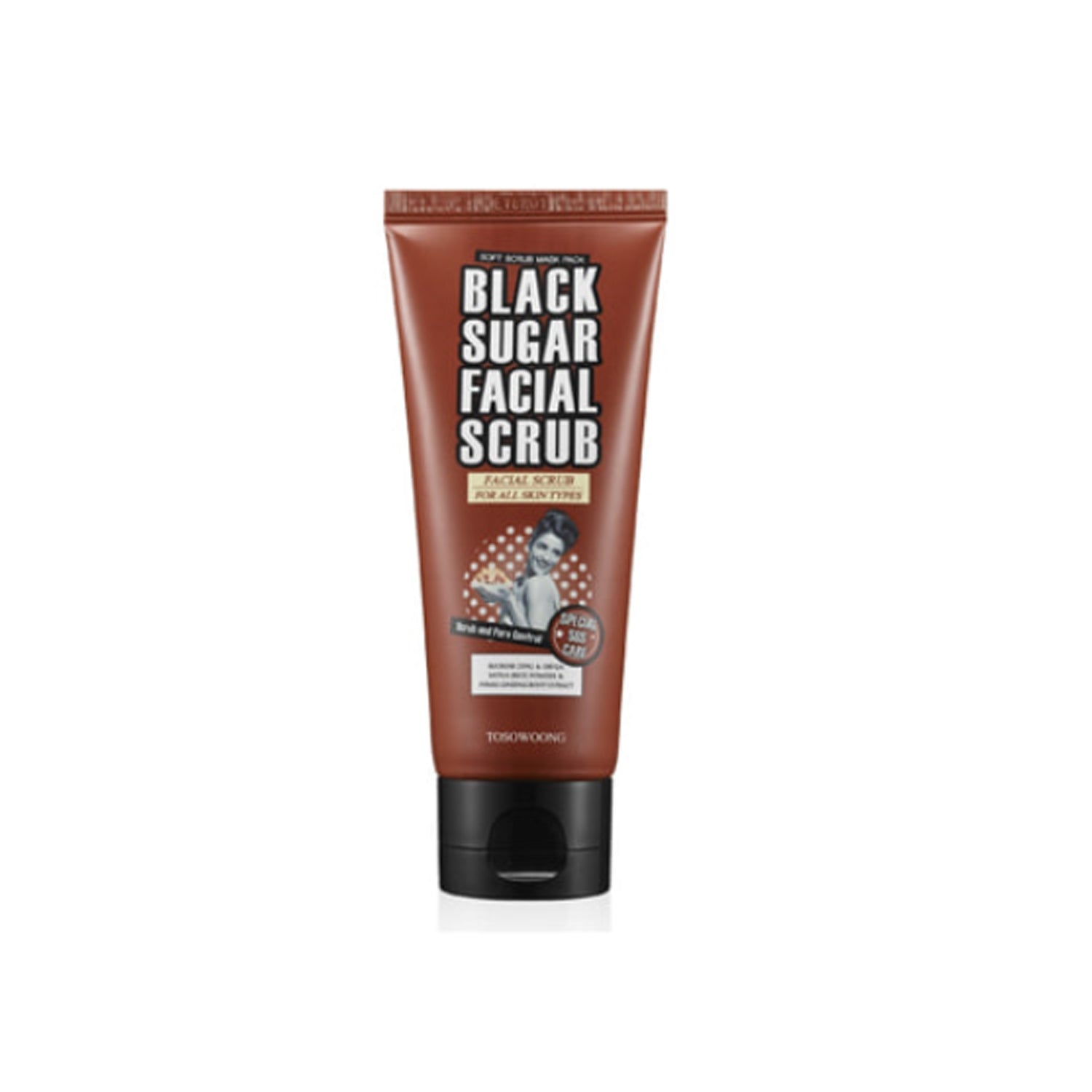 [TOSOWOONG] Black Sugar Facial Scrub 100ml