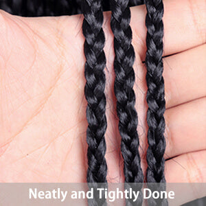 All hand braided, this unit can give you a neatly and tightly done looking