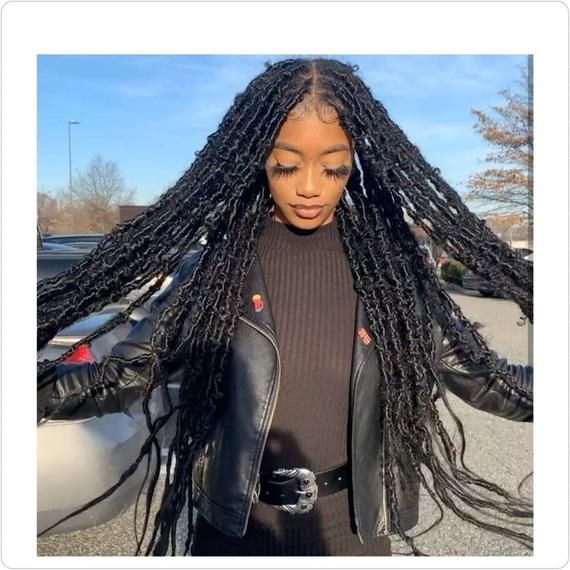 Butterfly locs braids for ebony girl