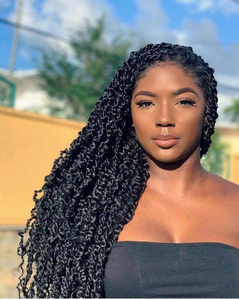 Passion twist braids for ebony women