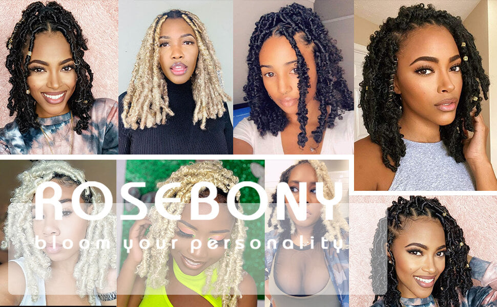 ROSEBONY Butterfly Locs Crochet Braids