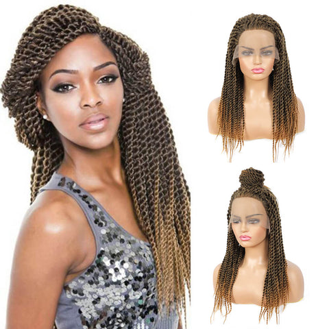 Senegalese twist braided wigs 1B/27 color