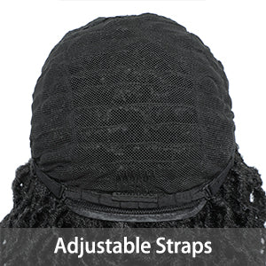 Short Bob Locs Wigs With Adjustable Straps