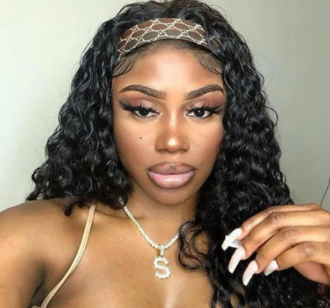 deep wave headband wigs