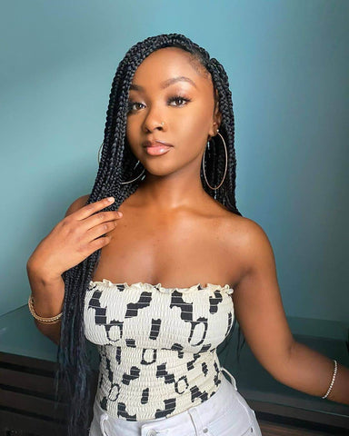 Ebony Girls With Long Box Braids