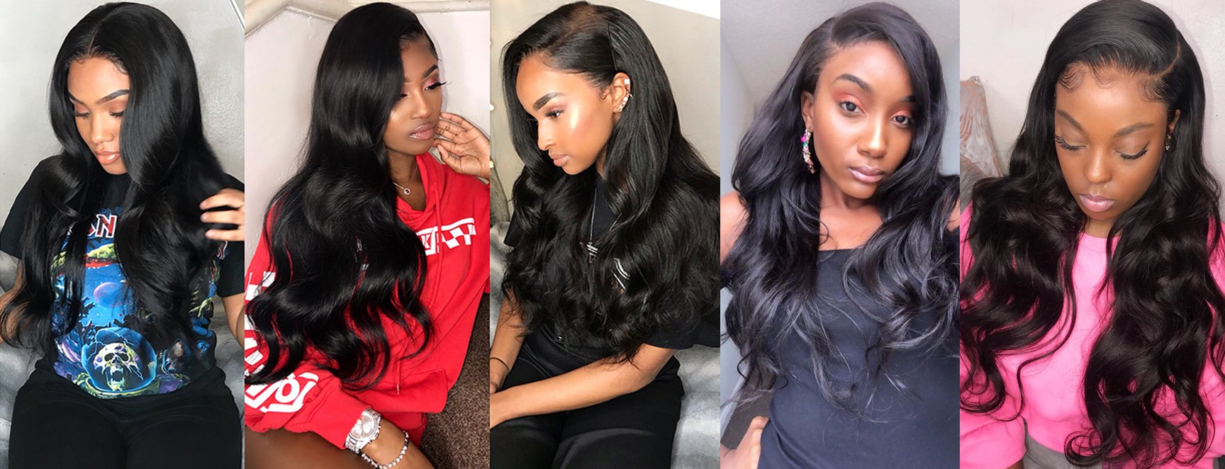 Rosebony Body Wave Wig Customer Show