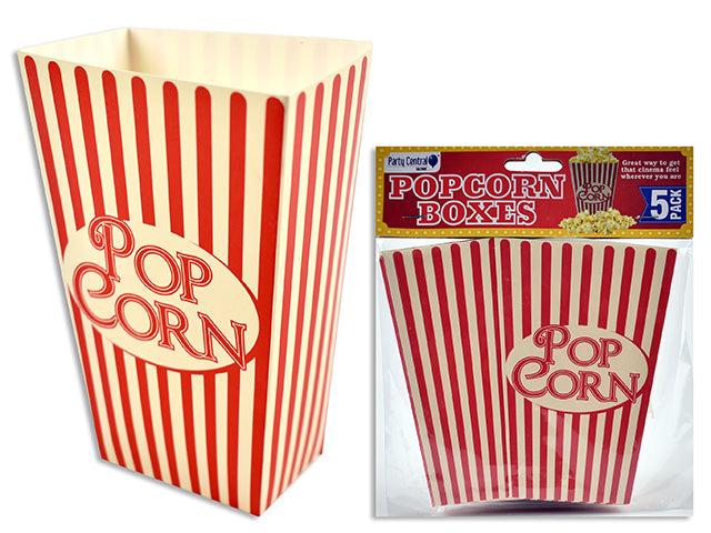 Carton Of 24 Paper Popcorn Boxes