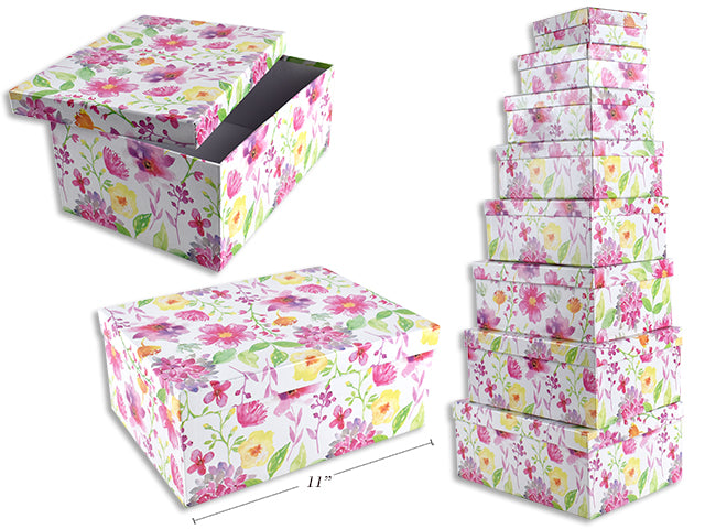 Carton Of 6 Spring Floral Gift Boxes
