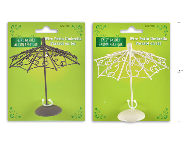 Carton Of 12 Fairy Garden Wire Patio Umbrella