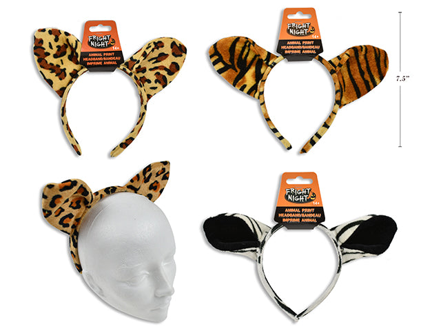 Carton Of 24 Halloween Animal Plush Headband