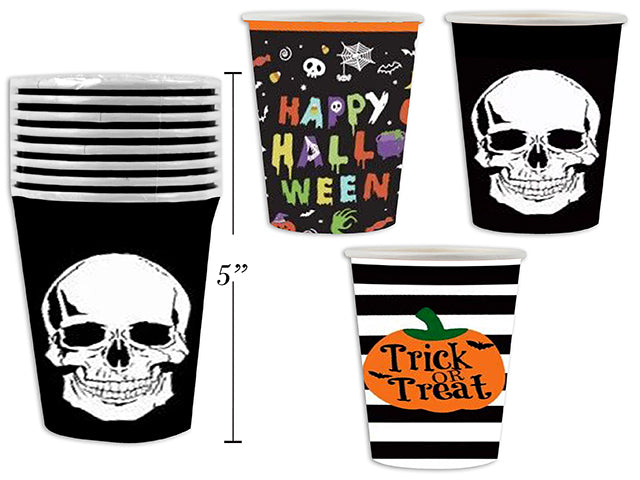 Carton Of 24 Halloween Disposable Paper Cups