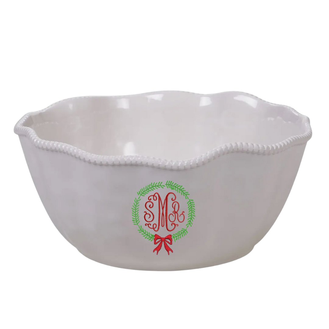 Perlette Cream Melamine Deep Bowl 11 in X 5 in