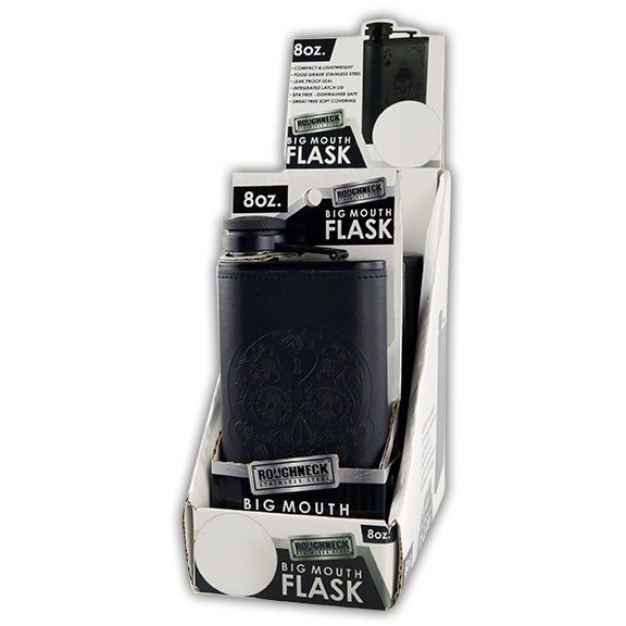 Stainless Steel Big Mouth Flask- 4 Per Retail Ready Display 2426