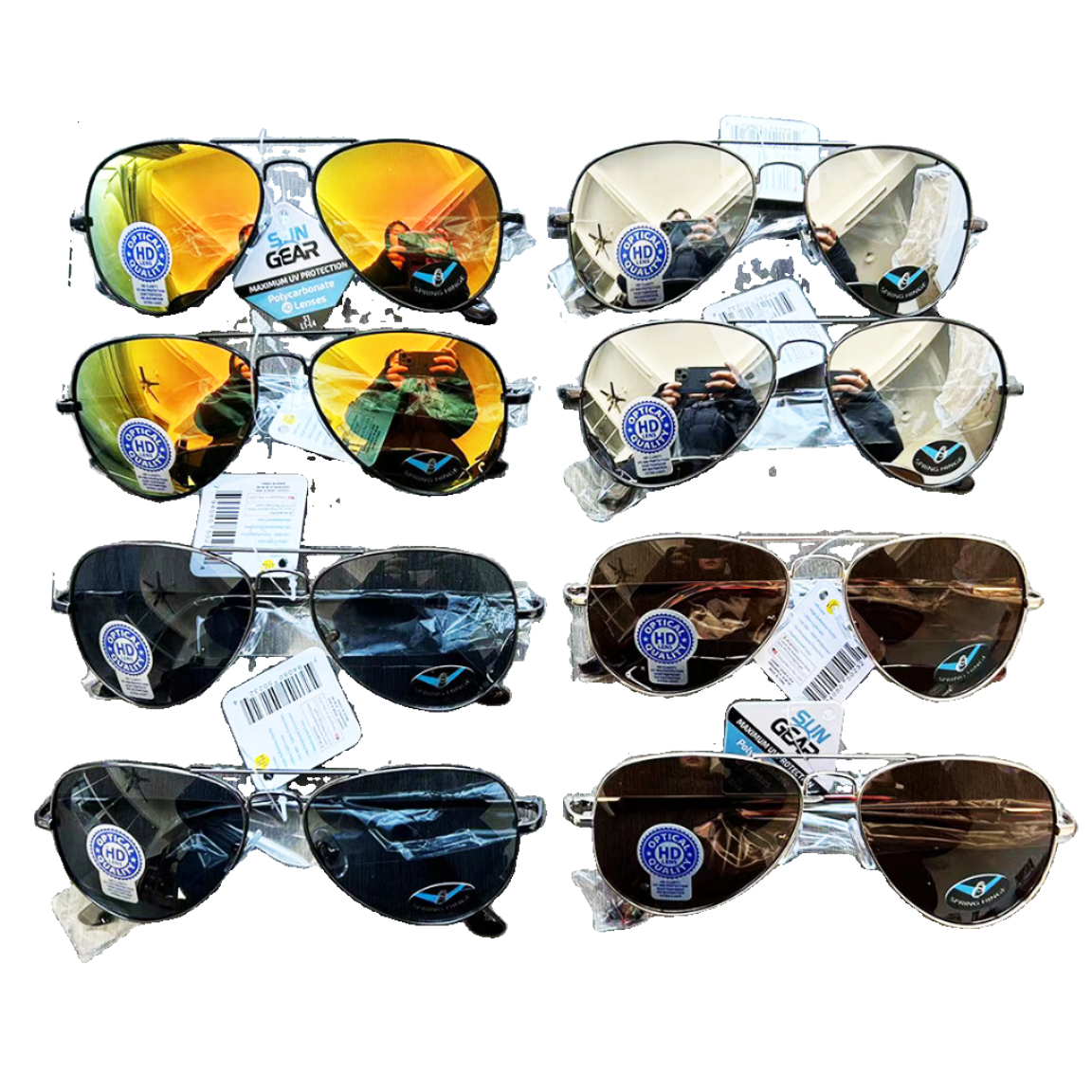 Sunglasses SunGear Assortment- 8 Pieces Per Pack 50232