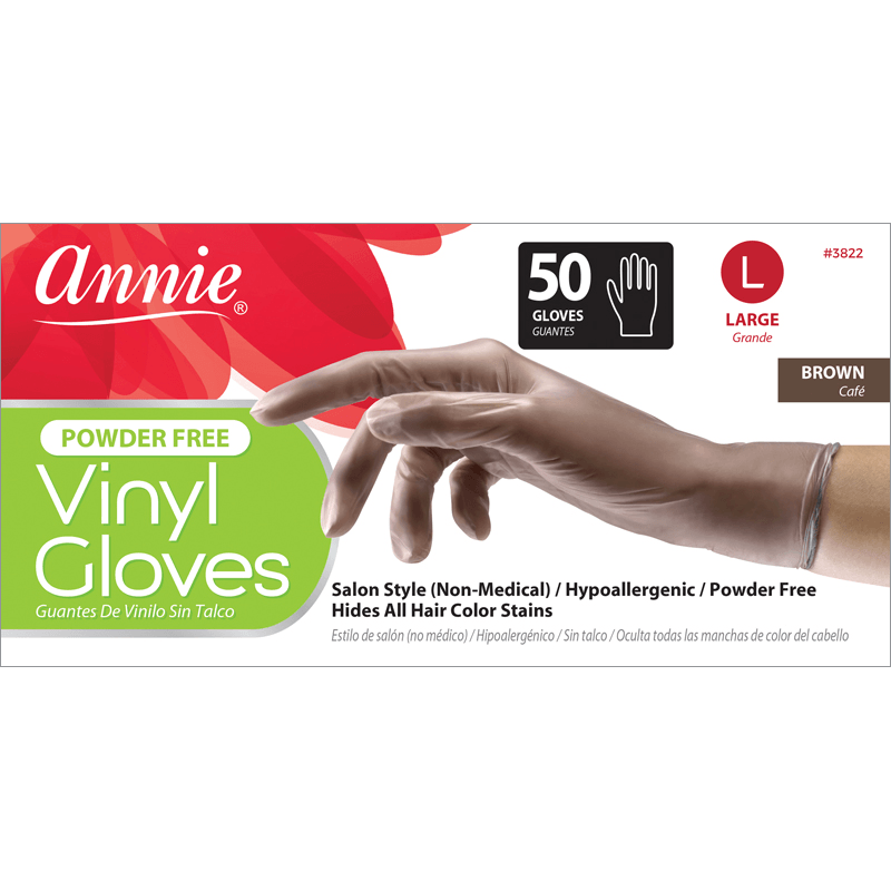 Annie Brown Powder Free Vinyl Gloves 50ct