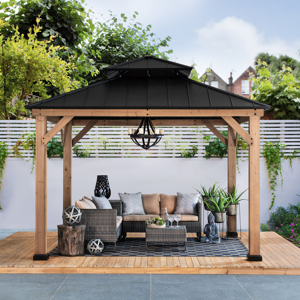 11 x 11 Cedar Frame Gazebo