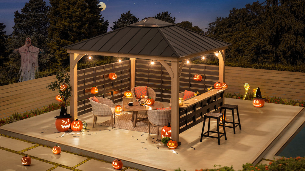 Wooden Frame Privacy Screen Hot Tub Gazebo