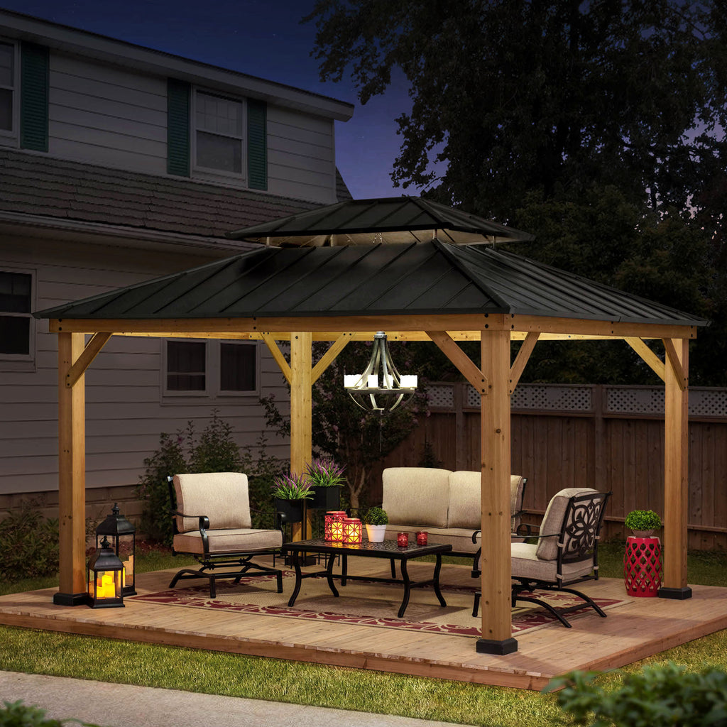 11 x 11 Wooden Frame Gazebo