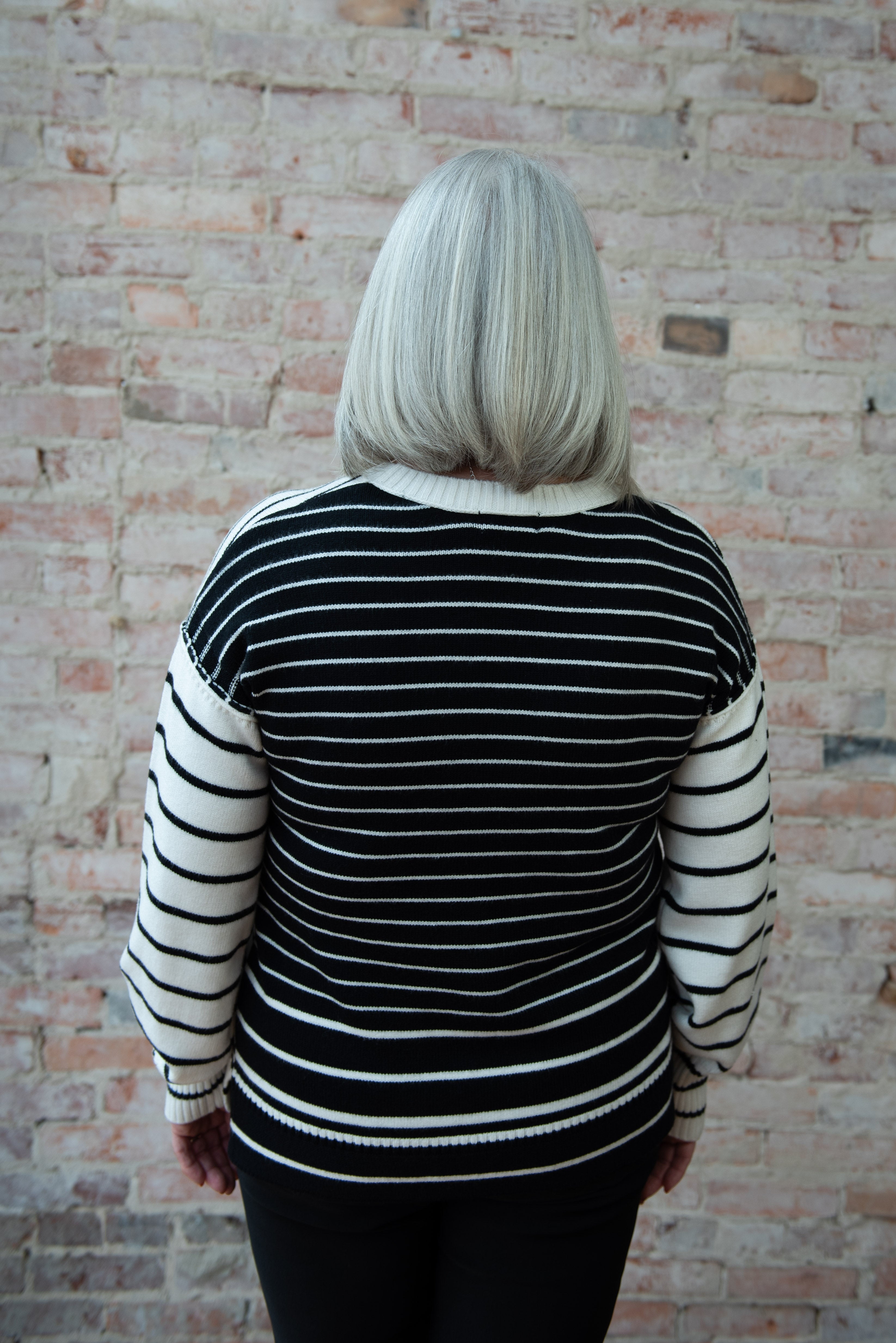 Striped Ribbed Knit Top