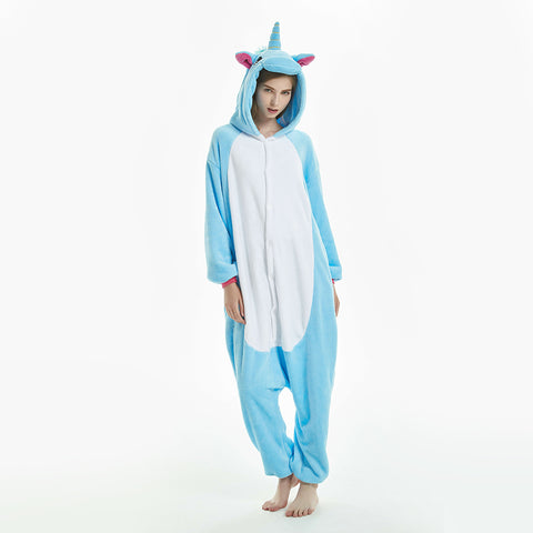 Blue Unicorn Onesie Pajama For Adult