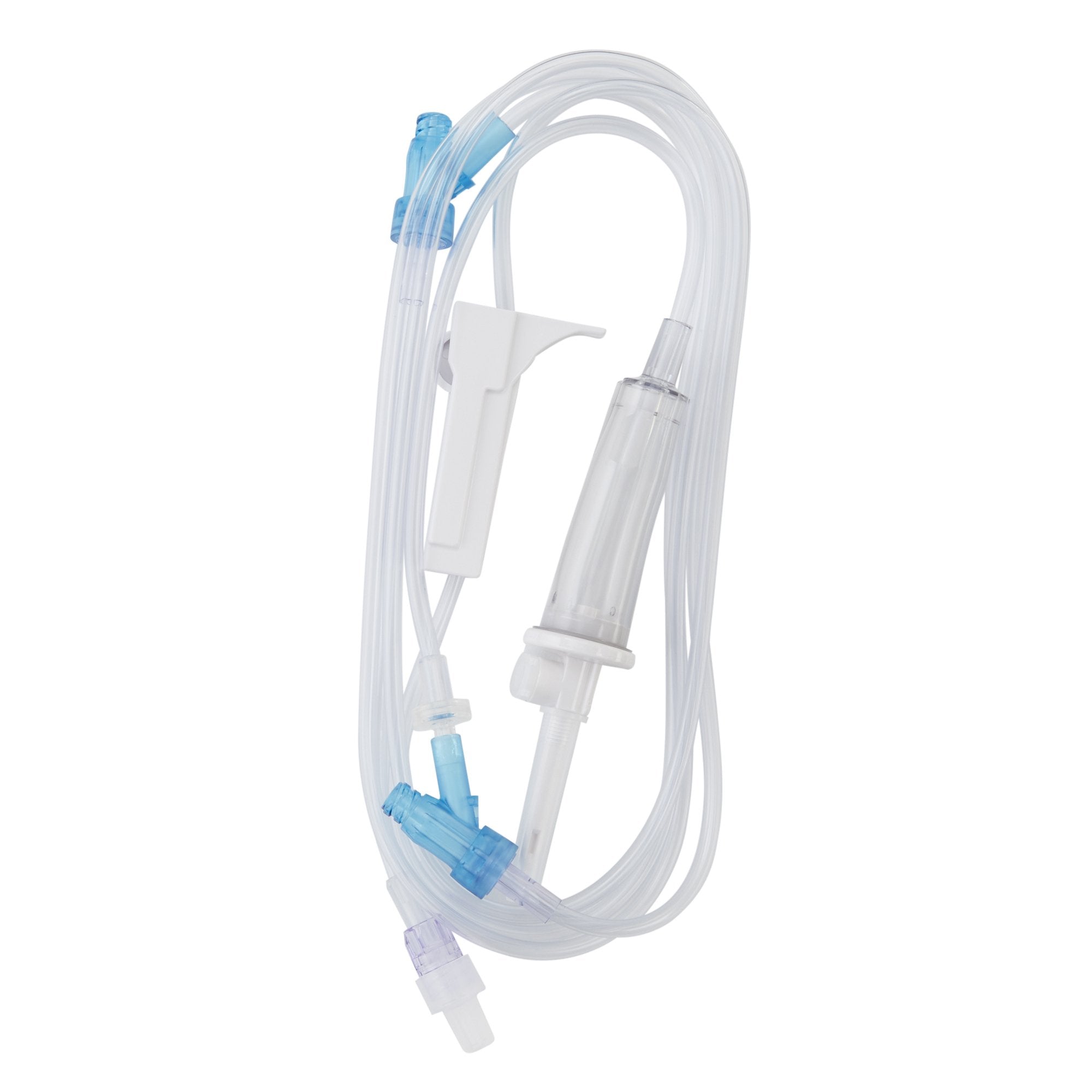 Primary IV Administration Set SafeDay Gravity 2 Ports 15 Drops / mL Drip Rate Without Filter 84 Inch Tubing Solution