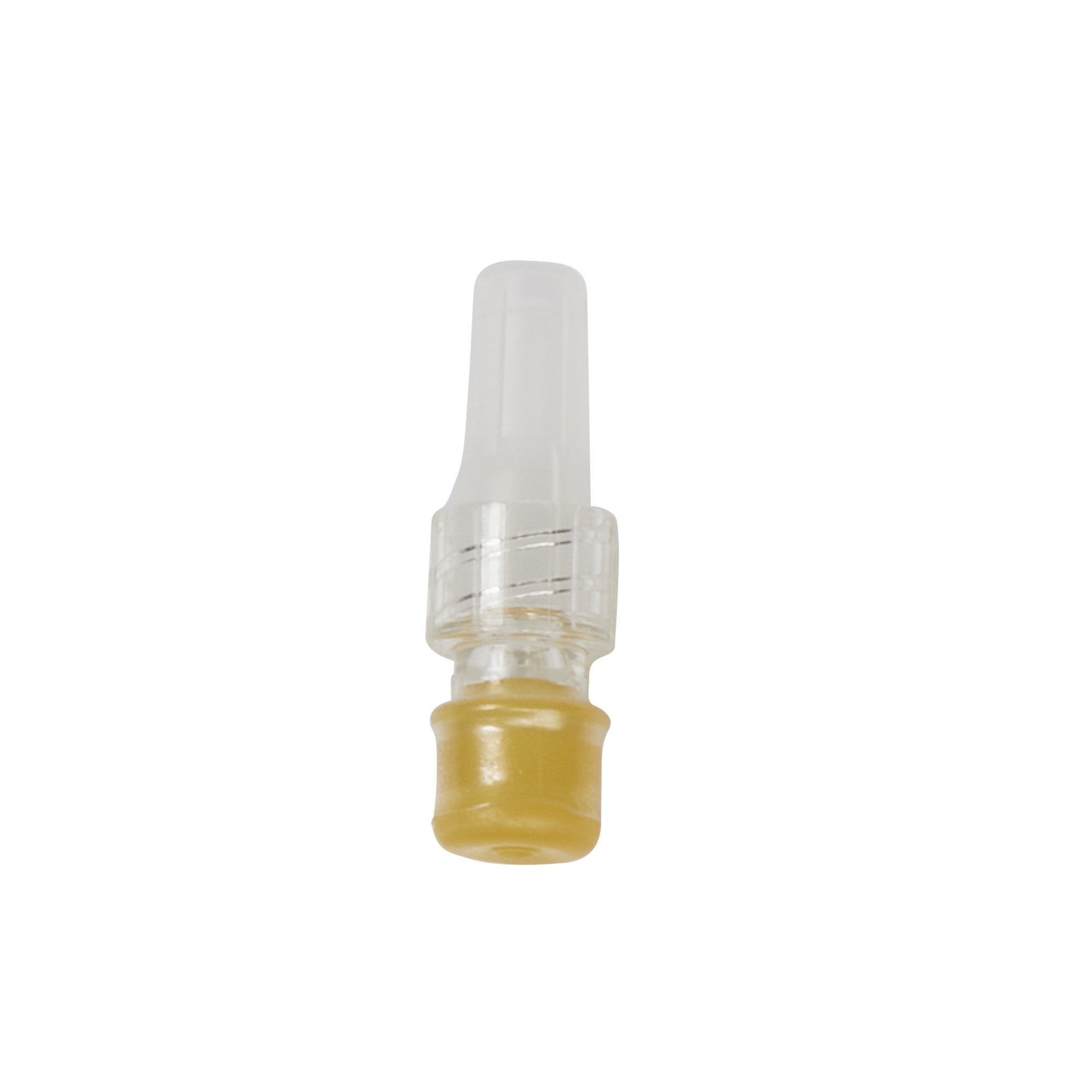 Cap, Intermittent Injection Priming Volume 0.1 mL, Length 3/4 Inch, Proximal Injection Port, Distal Male Luer Lock Connector, DEHP-free,