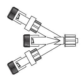 Tri-Connector Braun