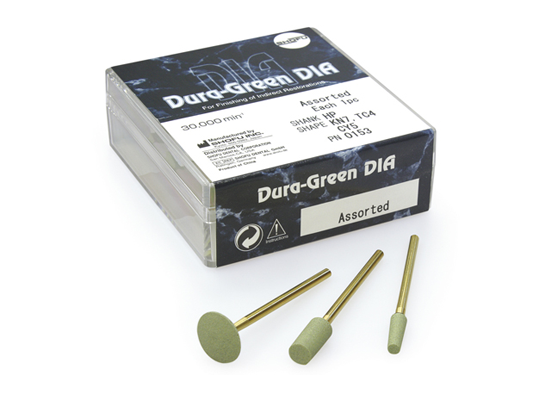 Dura-Green DIA Stone, RD3, ISO #036, CA, 3/pk