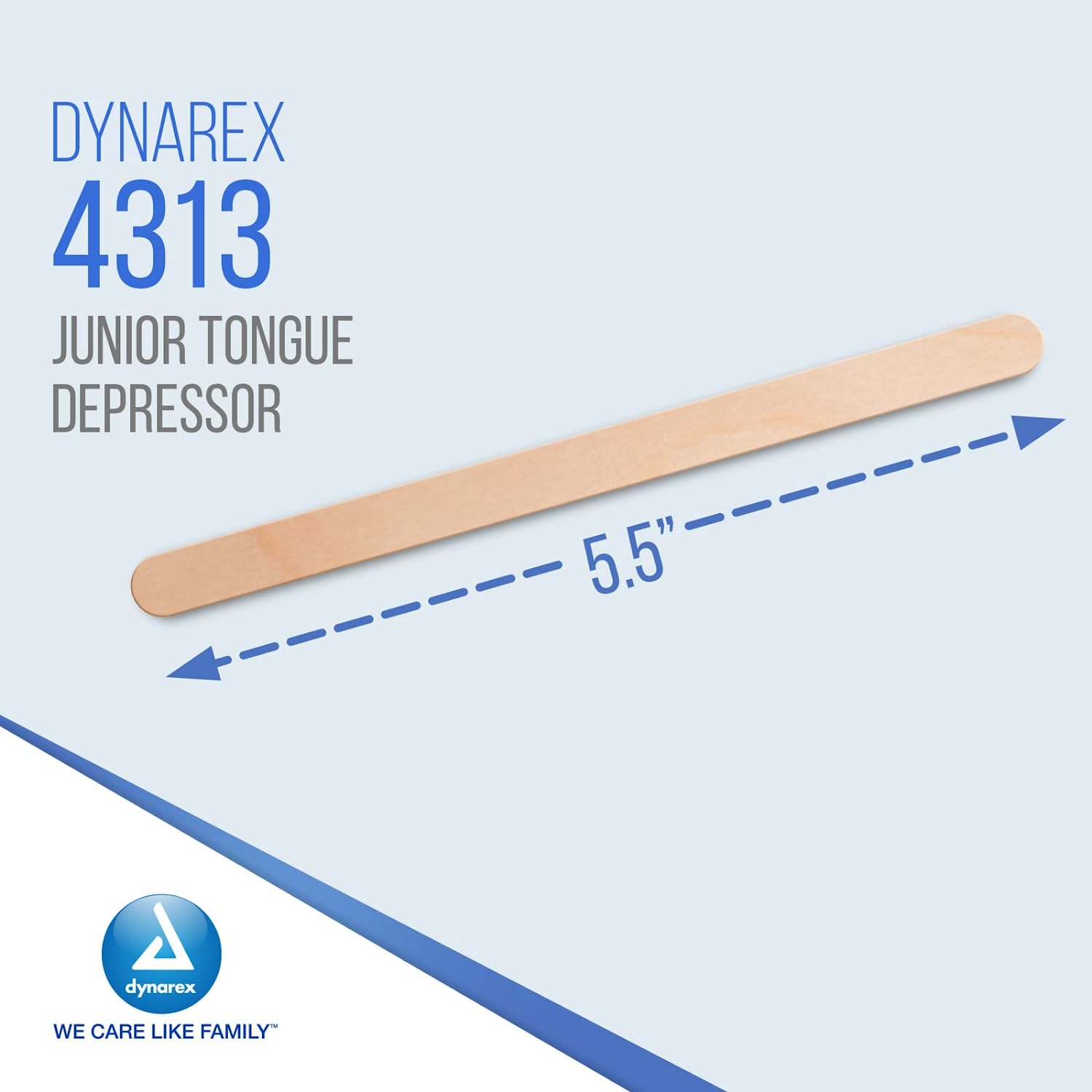 Dynarex Tongue Depressors, Sterile, 5.5