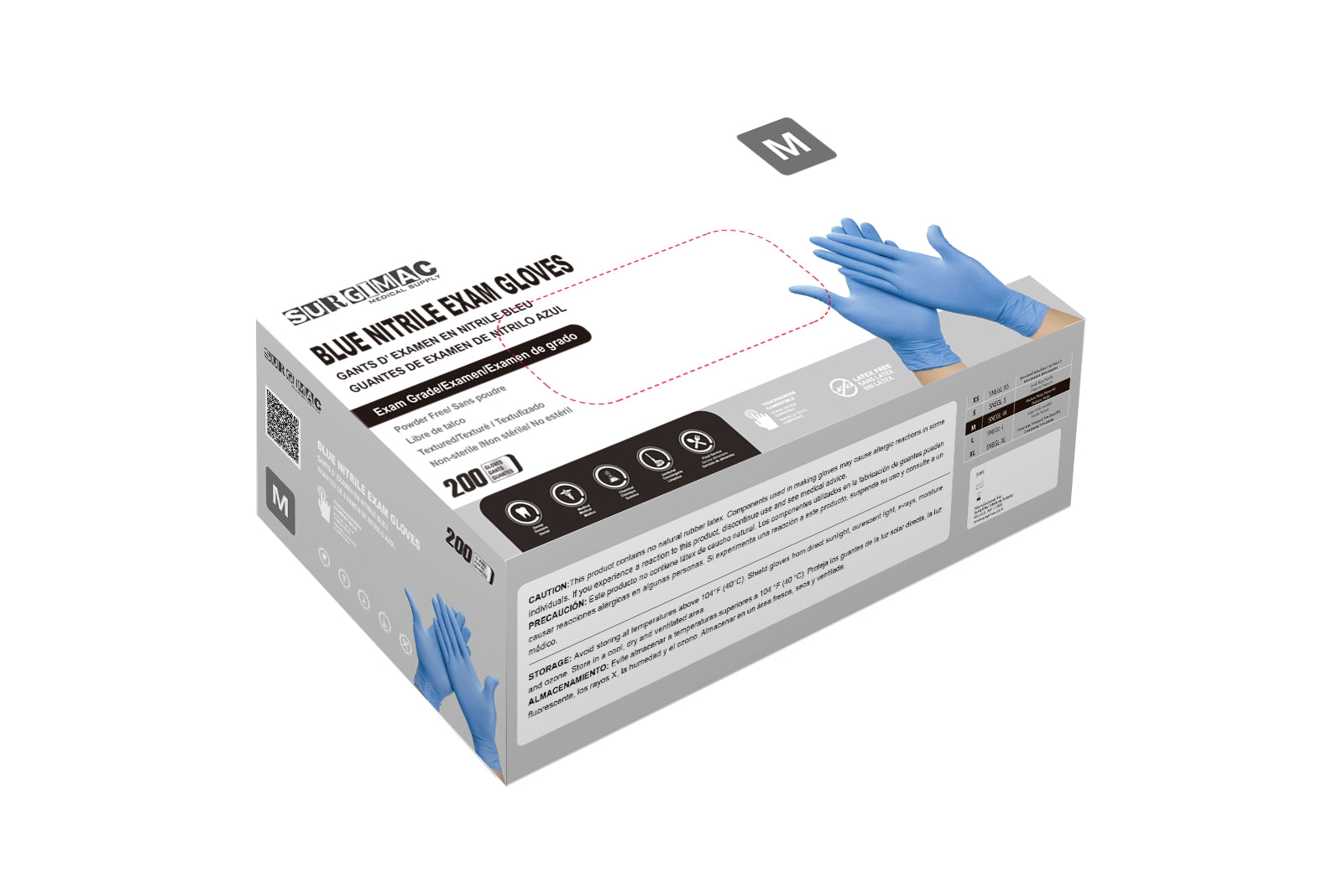 Medical Nitrile Examination Gloves MaxSoft: Comfortable, Flexible, and Durable