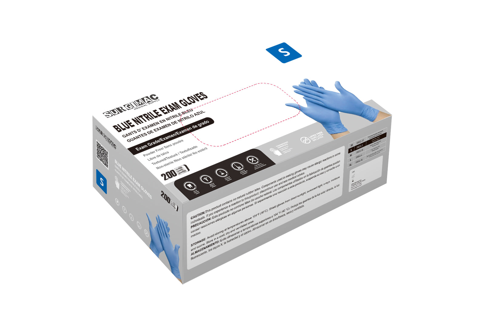 Medical Nitrile Examination Gloves MaxSoft: Comfortable, Flexible, and Durable