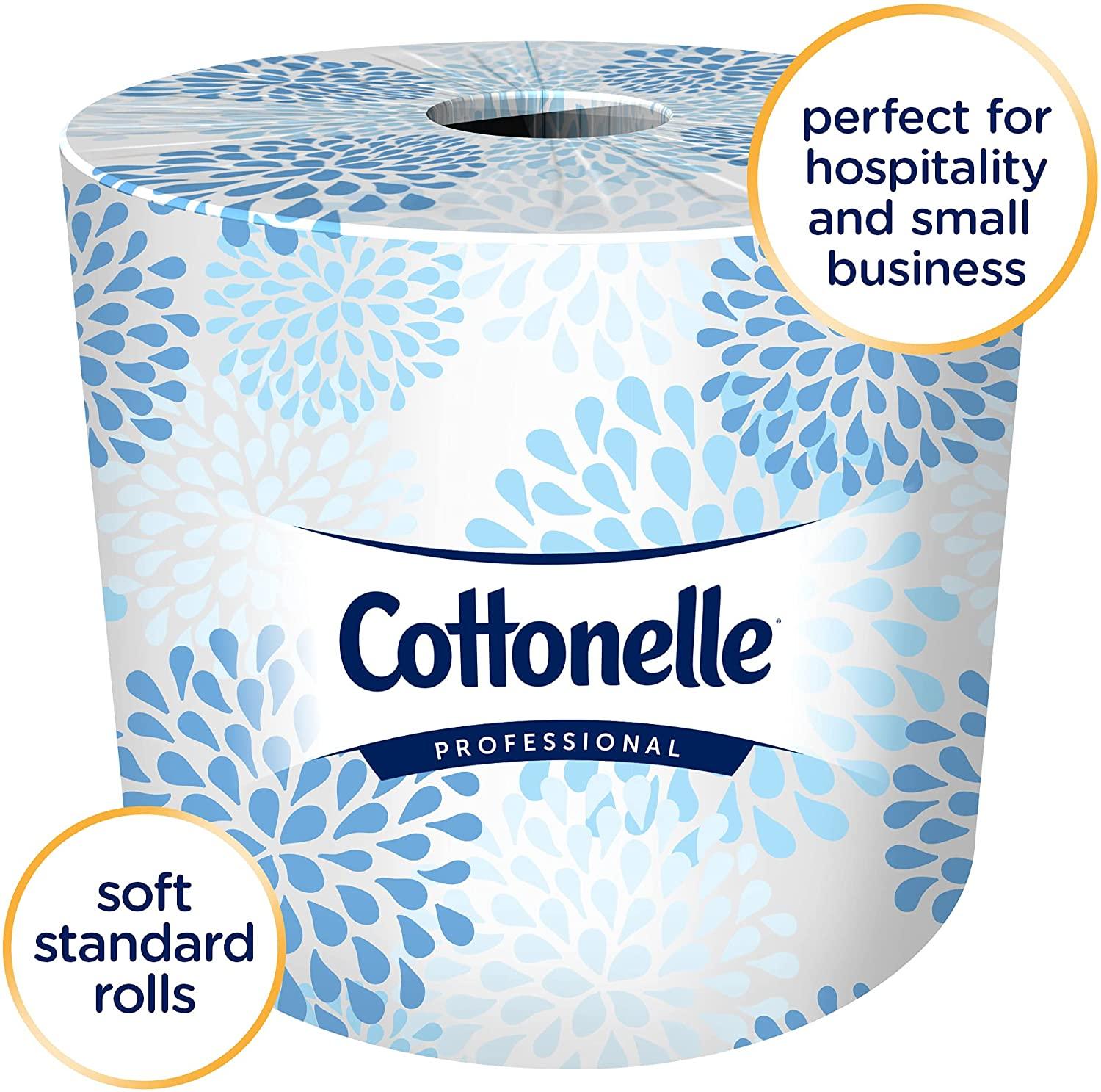 Cottonelle Professional Bulk Toilet Paper for Business (17713), Standard Toilet Paper Rolls, 2-Ply, White, 60 Rolls/Case, 451 Sheets/Roll