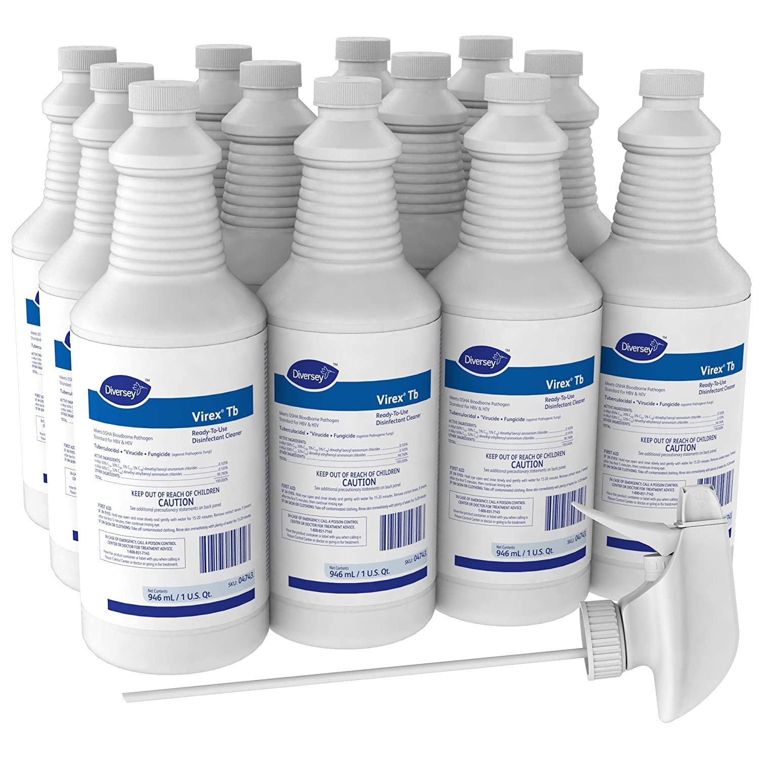 Virex Tb Hospital-Grade Disinfectant (32-Ounce, 12-Pack) (DVO 04743)