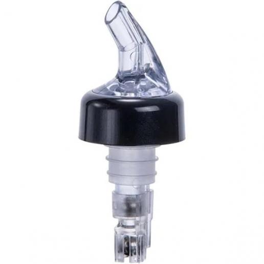 1-1/4 Oz. Clear Tail Measured Liquor Pourer with Collar