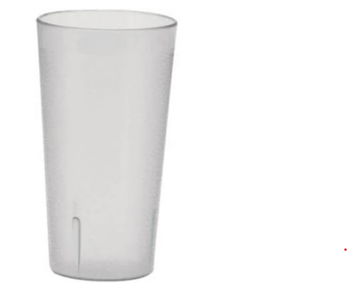 24 Oz. Clear Pebbled Tumbler - 12 Pack