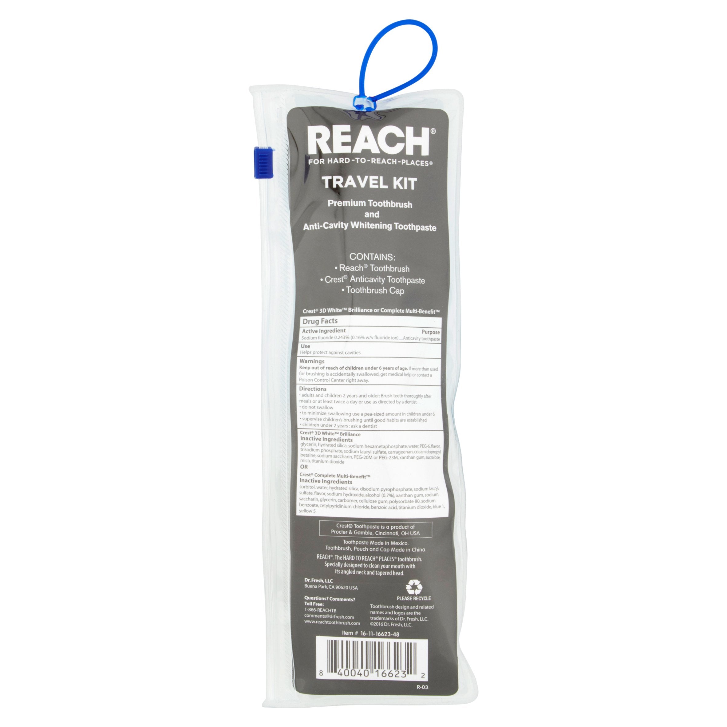 Reach 3pc Toothbrush Travel Kit