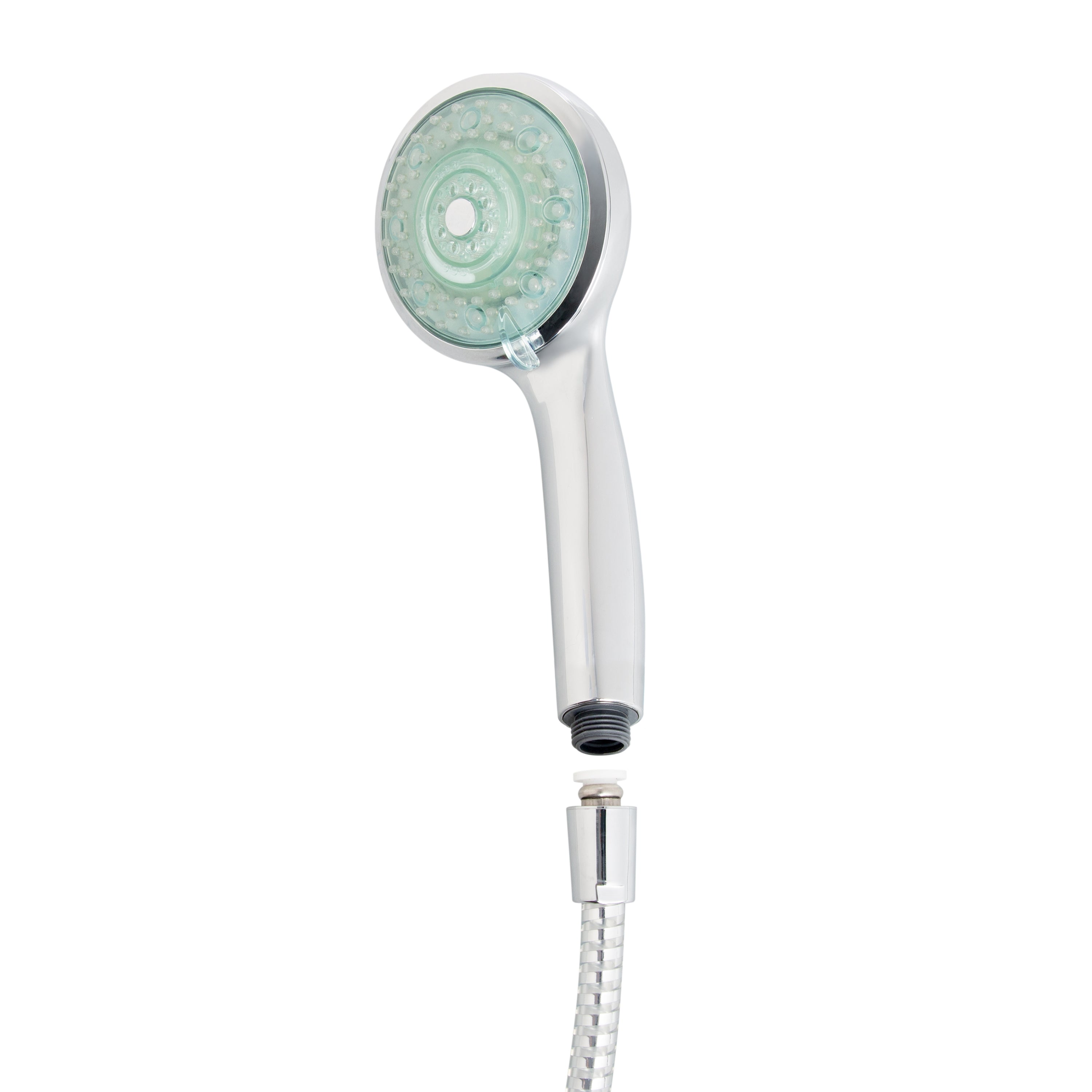 Bath Bliss 3 Temperature LED Display 5 Function Hand Held Shower Head