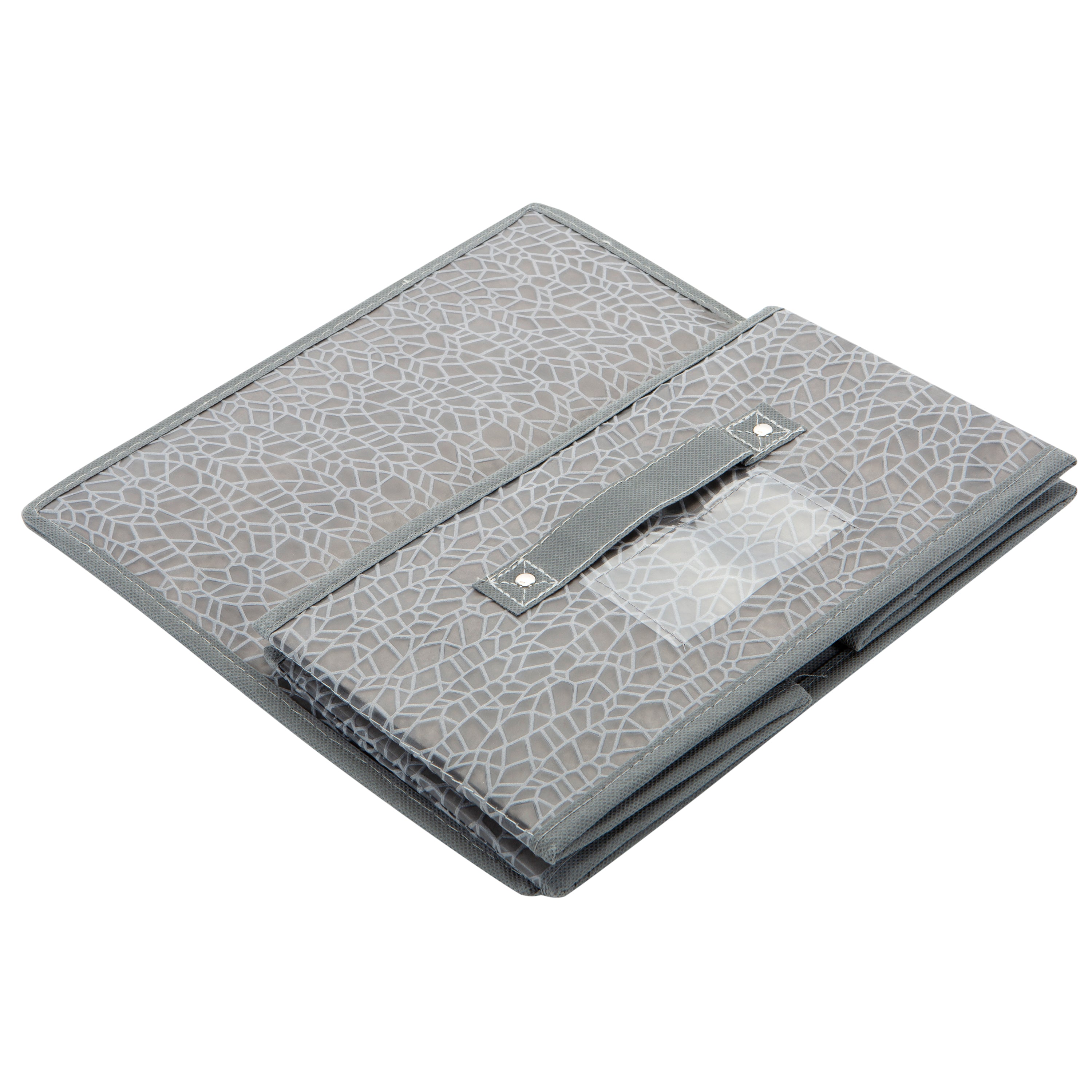 Simplify Embossed Nest Medium Storage Box-Grey