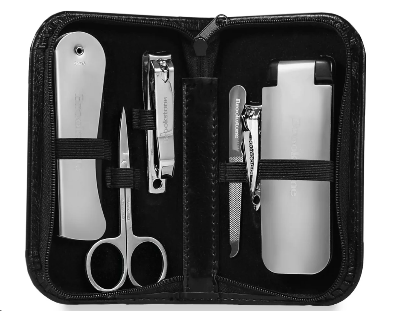 Brookstone 7-Piece Grooming Manicure Kit - Silver