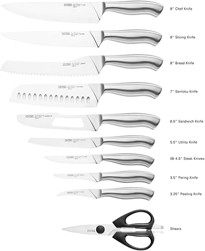 Chicago Cutlery Insignia 18pc Knife Set with Block