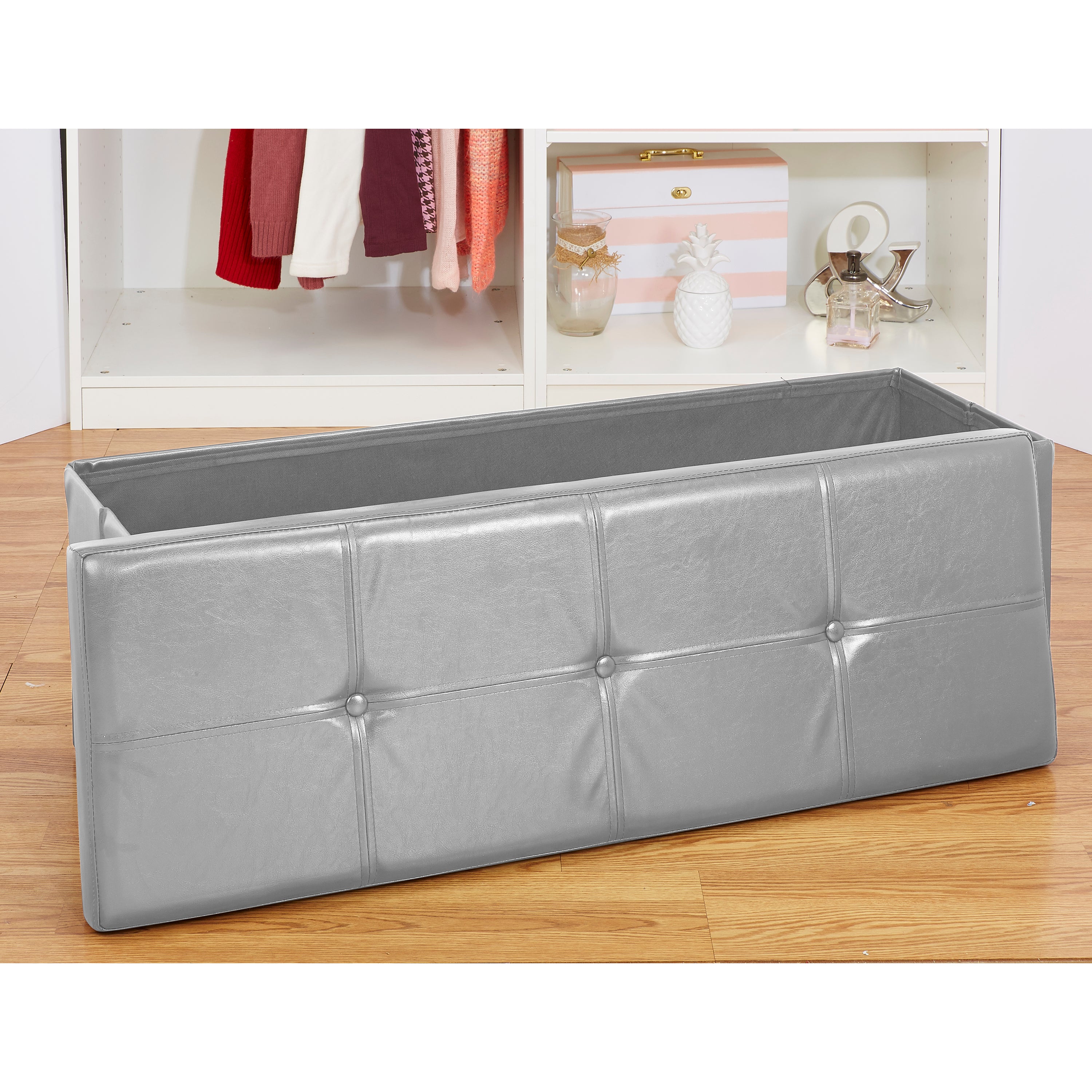 Simplify Triple Folding Ottoman-Grey