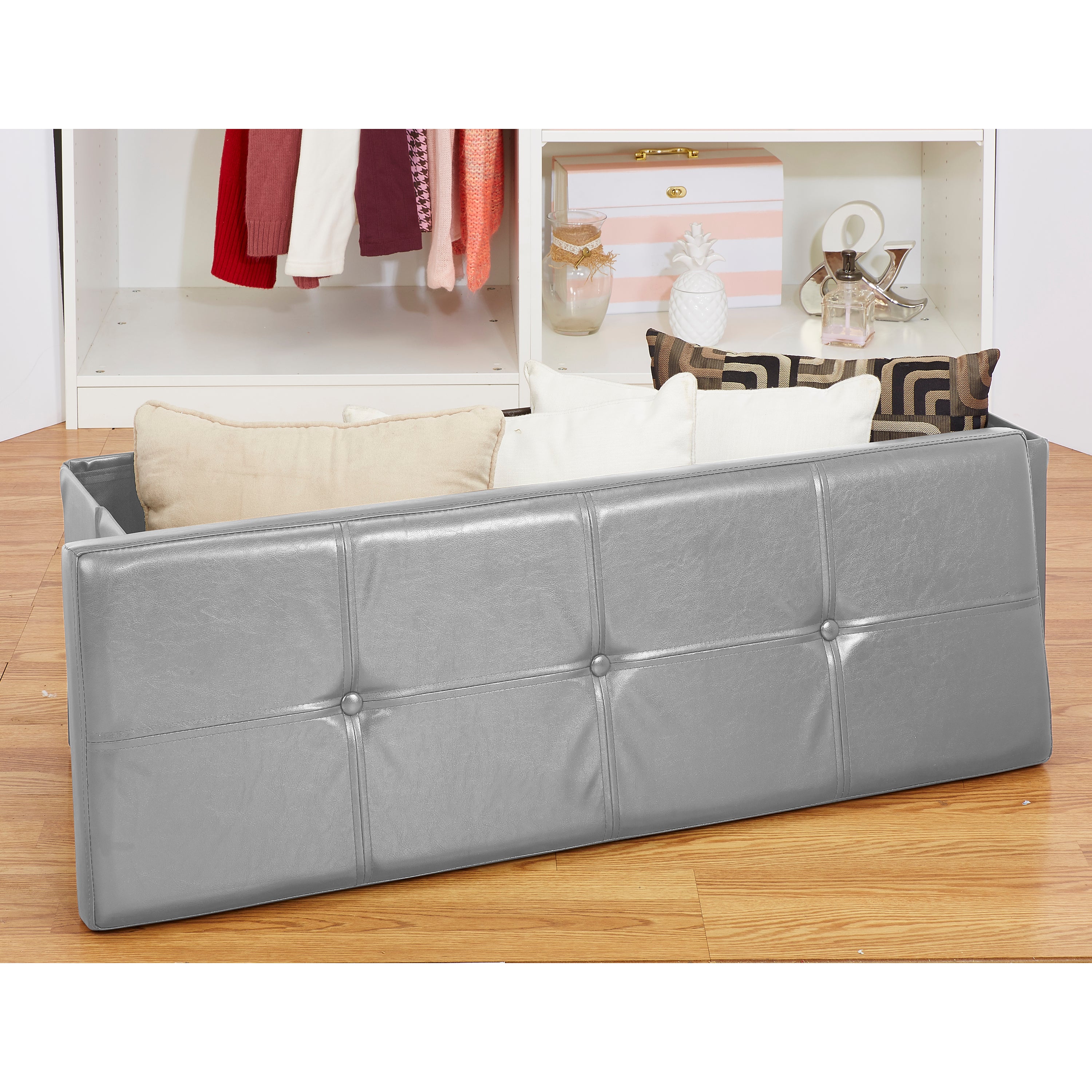 Simplify Triple Folding Ottoman-Grey